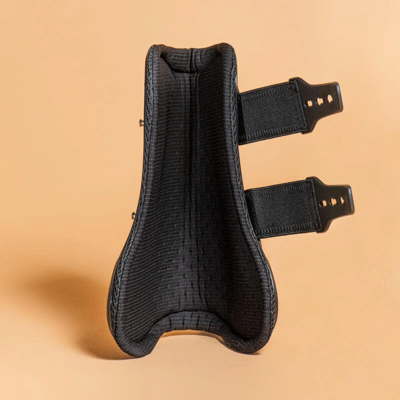 Guêtres équitation Ouvertes Cheval Et Poney - Mesh 560 Noires X2 4 Guêtres équitation Ouvertes Cheval Et Poney - Mesh 560 Noires X2 – Image 4