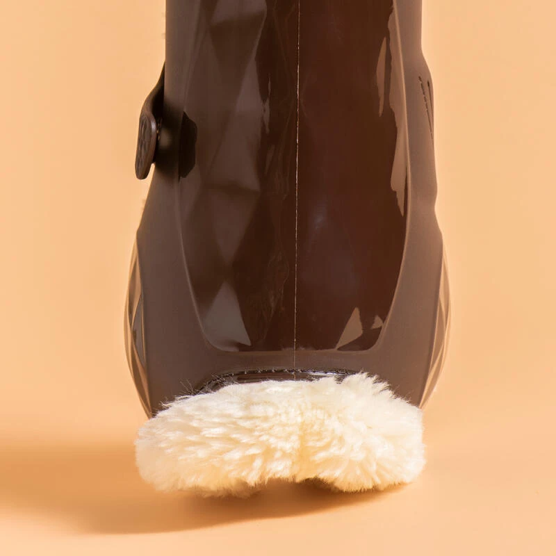 Guêtres équitation Ouvertes Mouton Synthétique - 580 Marrons X2 6 Guêtres équitation Ouvertes Mouton Synthétique - 580 Marrons X2 – Image 6