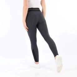 Legging D'équitation QNila Fond Silicone Quur Bleu Foncé-doré
