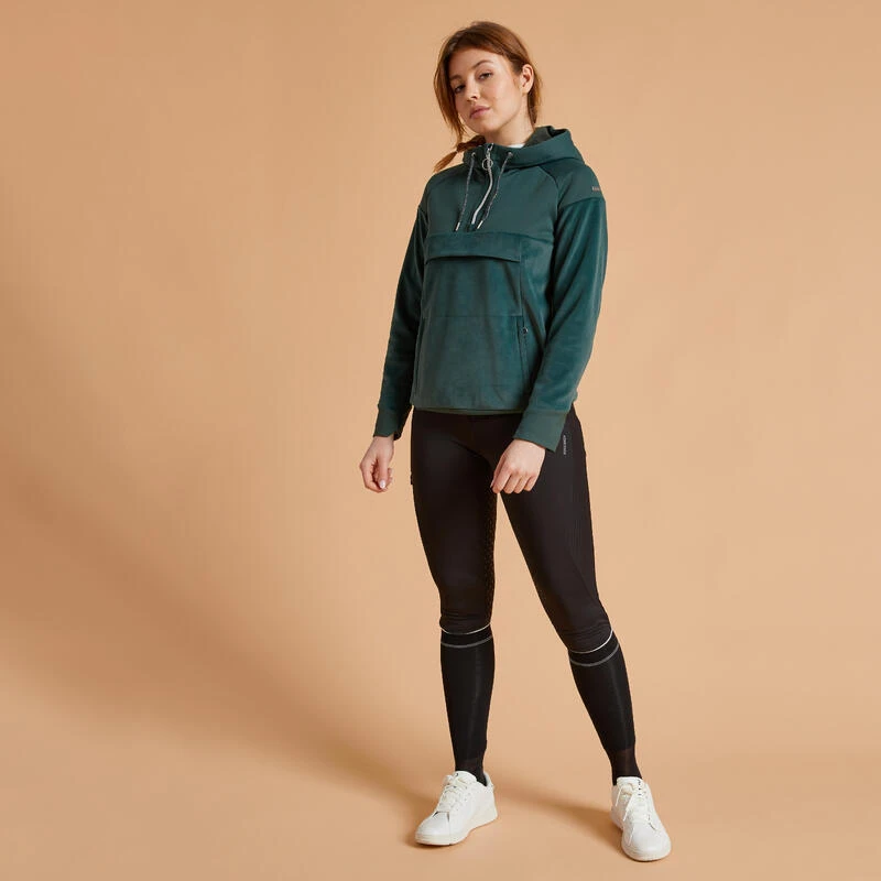 Legging équitation Chaud Full Grip Femme - 500 Noir 2 Legging équitation Chaud Full Grip Femme - 500 Noir – Image 2