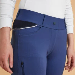 Legging équitation Jump Grip Femme - 900 Bleu Turquin 11 Legging équitation Jump Grip Femme - 900 Bleu Turquin -Fournitures Équestres Magasin legging equitation jump grip femme 900 bleu turquin 3