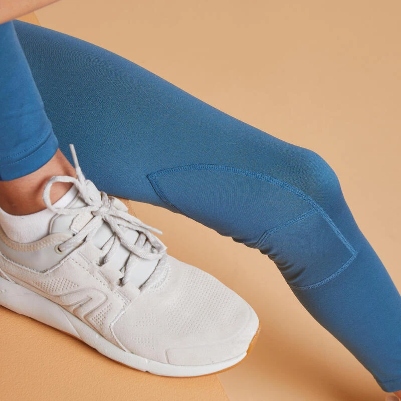 Legging équitation Léger Enfant - 100 Bleu Tempête 3 Legging équitation Léger Enfant - 100 Bleu Tempête – Image 3