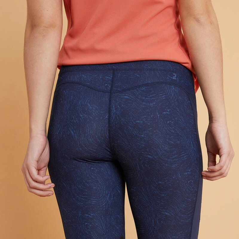 Legging équitation Léger Femme - 100 Bleu Print 3 Legging équitation Léger Femme - 100 Bleu Print – Image 3