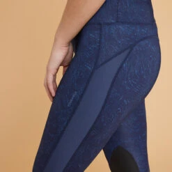 Legging équitation Léger Femme - 100 Bleu Print 12 Legging équitation Léger Femme - 100 Bleu Print -Fournitures Équestres Magasin legging equitation leger femme 100 bleu print 3