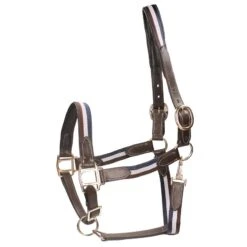 Licol Finn Horsegear Bleu Foncé-marron