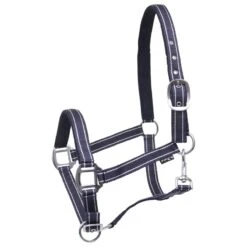 Licol Zari Horsegear Bleu Foncé-argenté