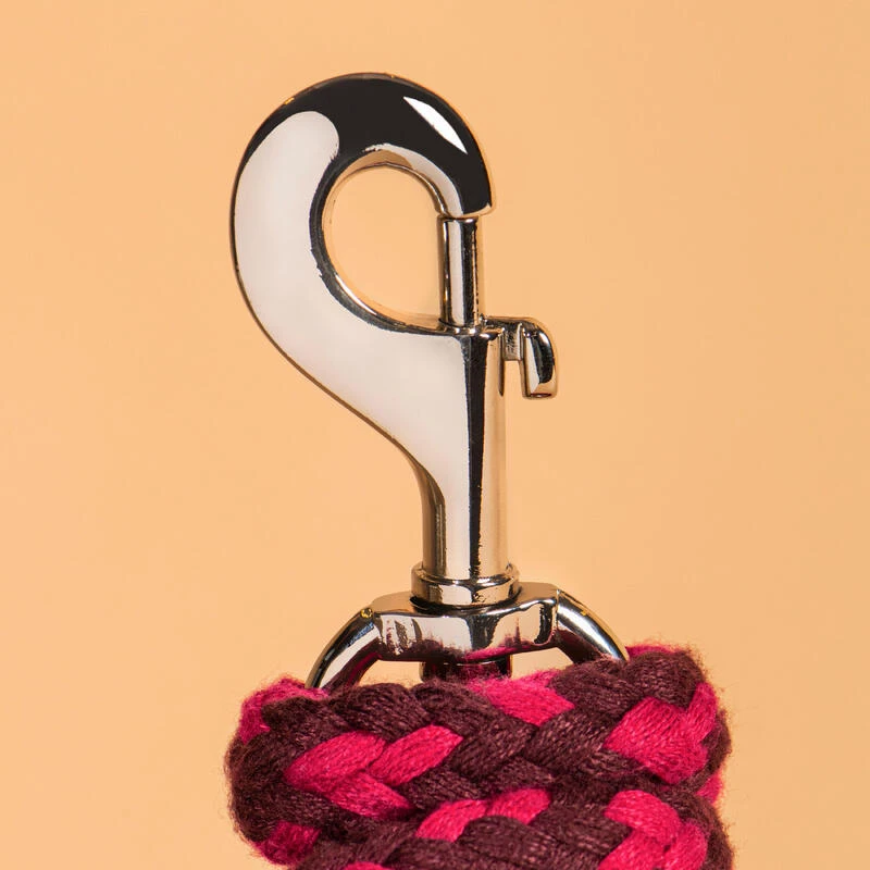 Longe équitation Cheval Et Poney - Tack Bourgogne Et Rose 2 M 2 Longe équitation Cheval Et Poney - Tack Bourgogne Et Rose 2 M – Image 2