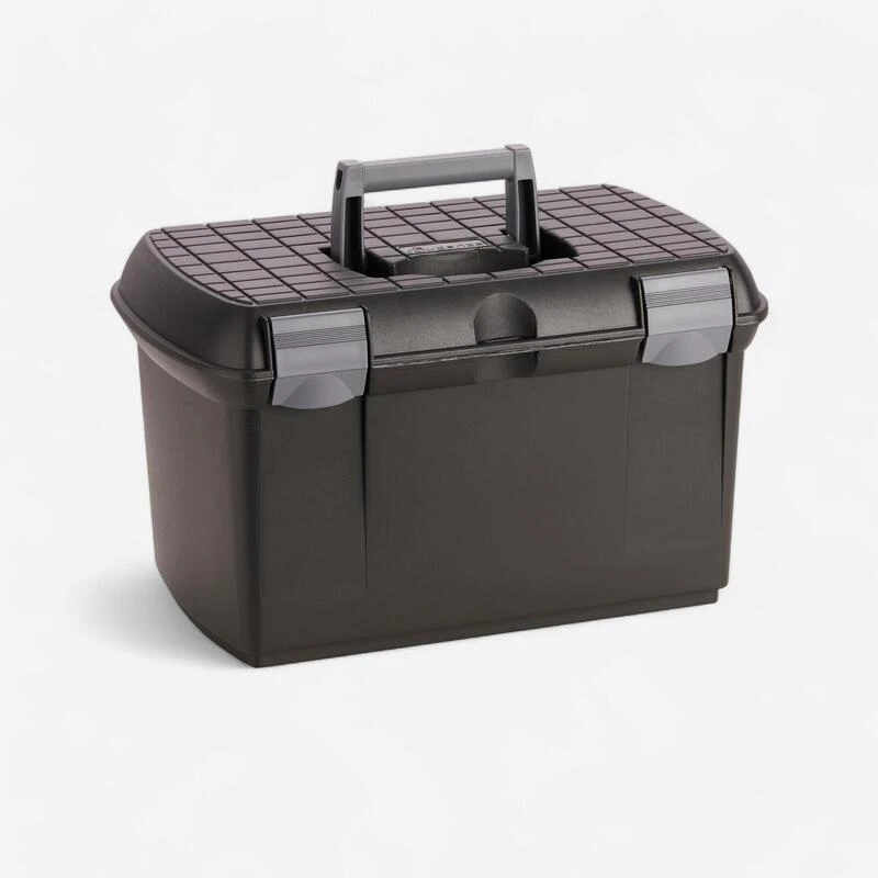 Mallette De Pansage équitation 500 Noir Et Gris 1 Mallette De Pansage équitation 500 Noir Et Gris