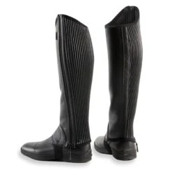Mini-chaps En Cuir équitation Adulte 560 SOUFFLET Noir -Fournitures Équestres Magasin mini chaps en cuir equitation adulte 560 soufflet noir 3