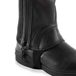 Mini-chaps En Cuir équitation Adulte 560 SOUFFLET Noir -Fournitures Équestres Magasin mini chaps en cuir equitation adulte 560 soufflet noir 5