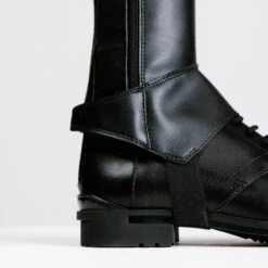 Mini-chaps équitation Adulte - 500 Noires -Fournitures Équestres Magasin mini chaps equitation adulte 500 noires 3