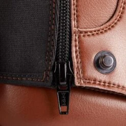 Mini-chaps équitation Adulte 500 Synthétique Marron -Fournitures Équestres Magasin mini chaps equitation adulte 500 synthetique marron 3