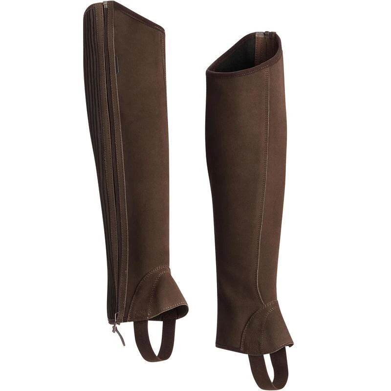 Mini-chaps équitation Adulte SOUFFLET SENTIER Marron 2 Mini-chaps équitation Adulte SOUFFLET SENTIER Marron – Image 2