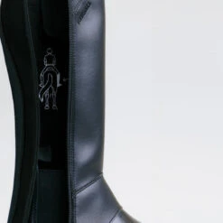 Mini-chaps équitation Synthétique Enfants - 500 Noires -Fournitures Équestres Magasin mini chaps equitation synthetique enfants 500 noires 2