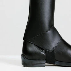 Mini-chaps équitation Synthétique Enfants - 500 Noires -Fournitures Équestres Magasin mini chaps equitation synthetique enfants 500 noires 4