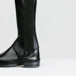 Mini-chaps équitation Synthétique Enfants - 500 Noires -Fournitures Équestres Magasin mini chaps equitation synthetique enfants 500 noires 5