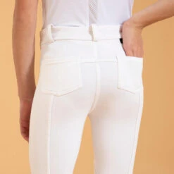 Pantalon De Concours équitation Enfant - 100 Blanc -Fournitures Équestres Magasin pantalon de concours equitation enfant 100 blanc 2