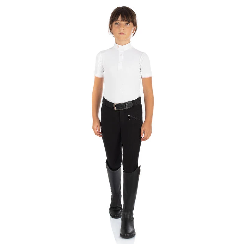 Pantalon D'équitation Enfant En Tissu Technique 1 Pantalon D'équitation Enfant En Tissu Technique