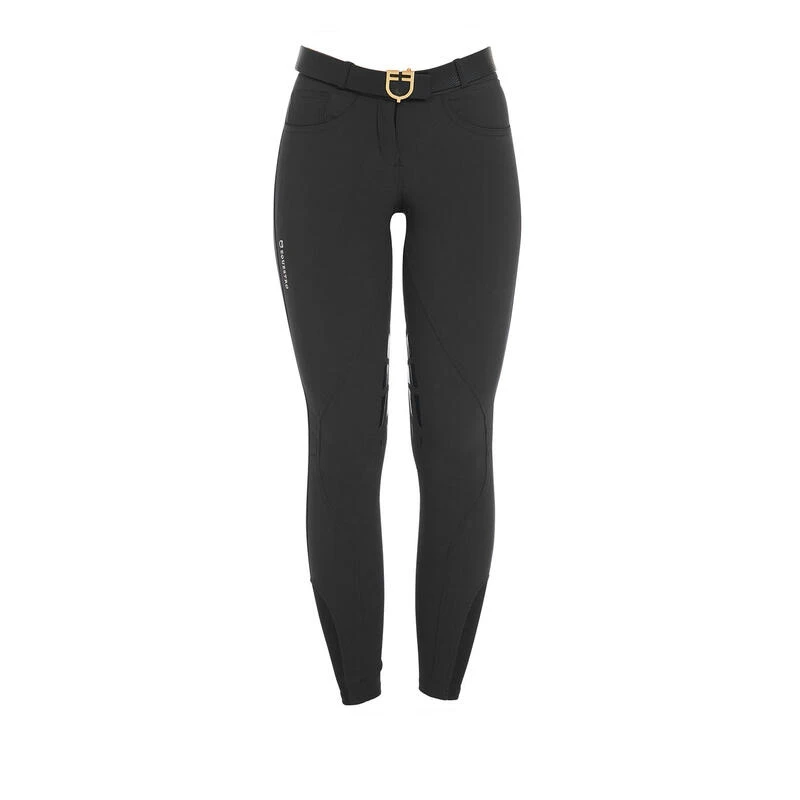 Pantalon D'équitation Femme En Tissu Bi-élastique Avec Grip Genou 1 Pantalon D'équitation Femme En Tissu Bi-élastique Avec Grip Genou