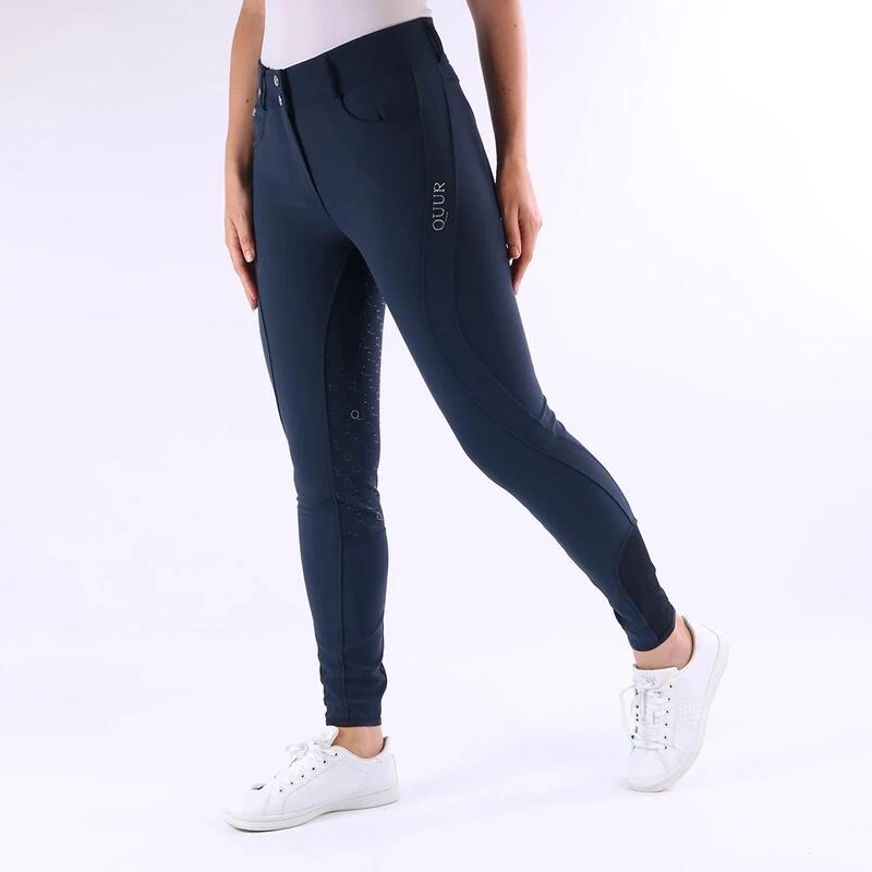Pantalon D'Équitation Highwaist QNeva Full Grip Quur Bleu Foncé 3 Pantalon D'Équitation Highwaist QNeva Full Grip Quur Bleu Foncé – Image 3
