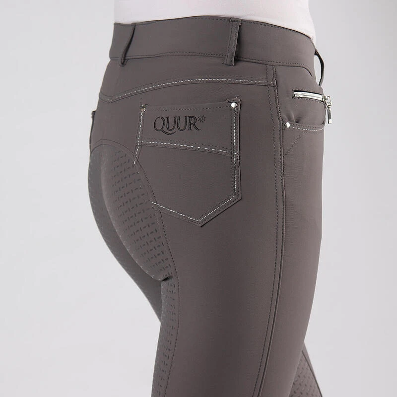 Pantalon D'Équitation QBlayze Full Grip Quur Gris 4 Pantalon D'Équitation QBlayze Full Grip Quur Gris – Image 4