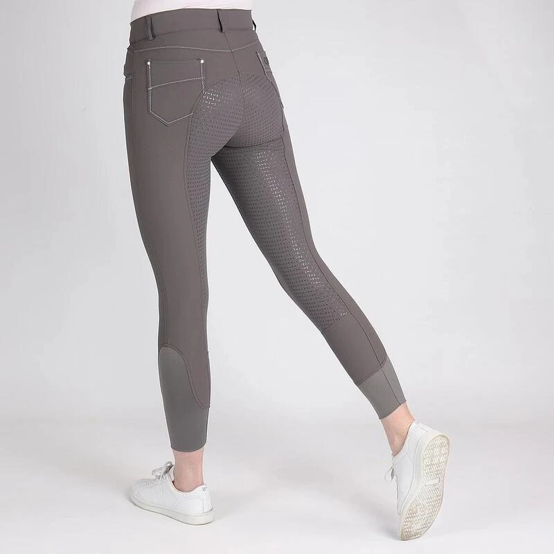 Pantalon D'Équitation QBlayze Full Grip Quur Gris 1 Pantalon D'Équitation QBlayze Full Grip Quur Gris