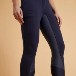 PANTALON DRESSAGE FEMME MARINE 100 -Fournitures Équestres Magasin pantalon dressage femme marine 100 5