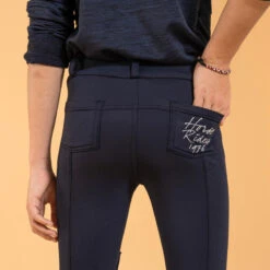 Pantalon équitation Chaud Enfant - 100 Marine 9 Pantalon équitation Chaud Enfant - 100 Marine -Fournitures Équestres Magasin pantalon equitation chaud enfant 100 marine 2