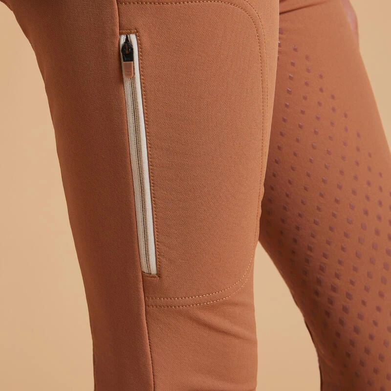 Pantalon équitation Fullgrip Enfant - 580 Caramel 4 Pantalon équitation Fullgrip Enfant - 580 Caramel – Image 4