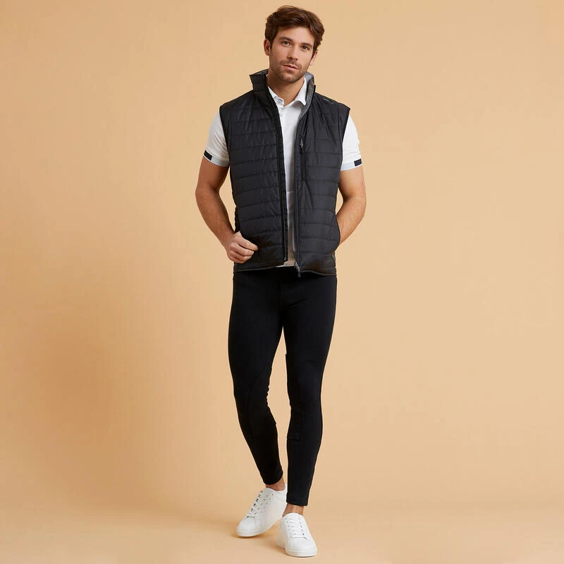 Pantalon équitation Homme 100 Noir 2 Pantalon équitation Homme 100 Noir – Image 2