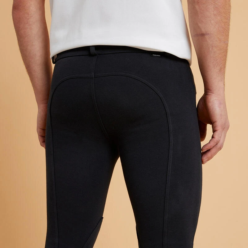 Pantalon équitation Homme 100 Noir 4 Pantalon équitation Homme 100 Noir – Image 4