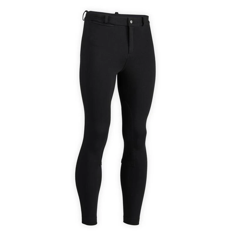 Pantalon équitation Homme 100 Noir 7 Pantalon équitation Homme 100 Noir – Image 7