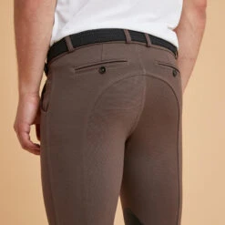 Pantalon équitation Homme 140 Basanes Agrippantes Marron 9 Pantalon équitation Homme 140 Basanes Agrippantes Marron -Fournitures Équestres Magasin pantalon equitation homme 140 basanes agrippantes marron 2
