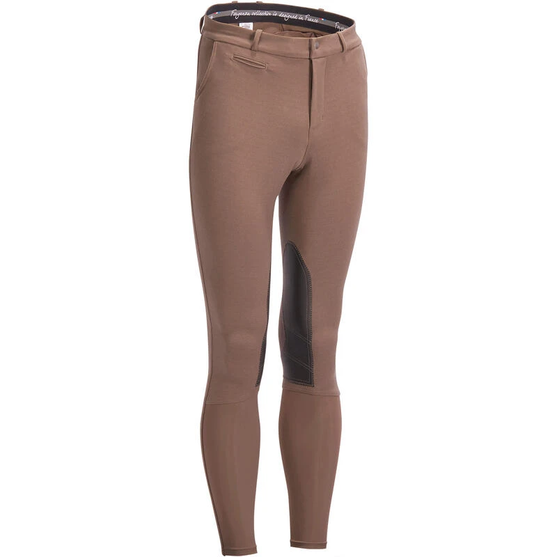 Pantalon équitation Homme 140 Basanes Agrippantes Marron 6 Pantalon équitation Homme 140 Basanes Agrippantes Marron – Image 6