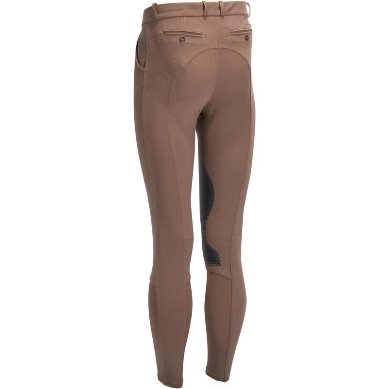 Pantalon équitation Homme 140 Basanes Agrippantes Marron 7 Pantalon équitation Homme 140 Basanes Agrippantes Marron – Image 7