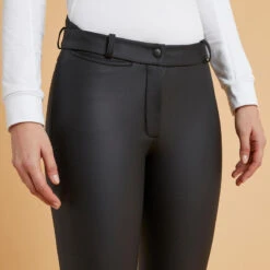 Pantalon équitation Kipwarm Chaud Et Déperlant Femme - 500 Noir -Fournitures Équestres Magasin pantalon equitation kipwarm chaud et deperlant femme 500 noir 3