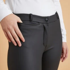 Pantalon équitation Kipwarm Chaud Et Déperlant Femme - 500 Noir -Fournitures Équestres Magasin pantalon equitation kipwarm chaud et deperlant femme 500 noir 4