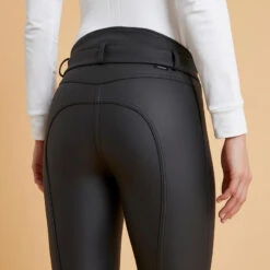 Pantalon équitation Kipwarm Chaud Et Déperlant Femme - 500 Noir -Fournitures Équestres Magasin pantalon equitation kipwarm chaud et deperlant femme 500 noir 5