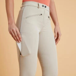 Pantalon équitation Léger Mesh Femme - 500 Beige -Fournitures Équestres Magasin pantalon equitation leger mesh femme 500 beige 6