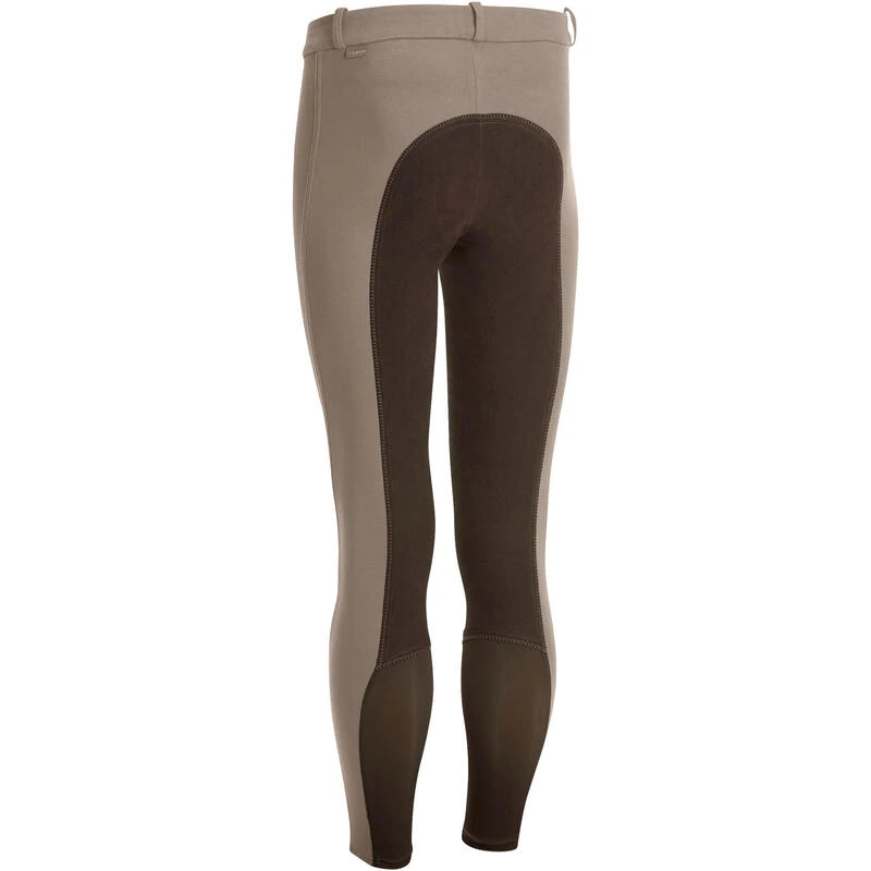 Pantalon Fond De Peau équitation Homme 180 FULLSEAT Marron 2 Pantalon Fond De Peau équitation Homme 180 FULLSEAT Marron – Image 2