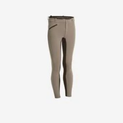 Pantalon Fond De Peau équitation Homme 180 FULLSEAT Marron