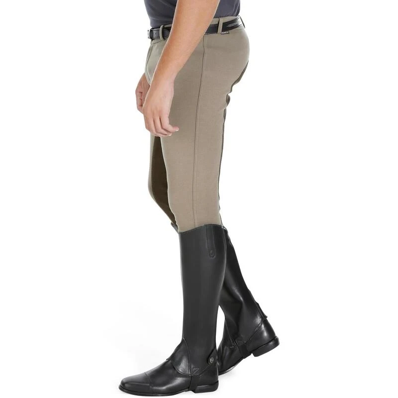 Pantalon Fond De Peau équitation Homme 180 FULLSEAT Marron 5 Pantalon Fond De Peau équitation Homme 180 FULLSEAT Marron – Image 5