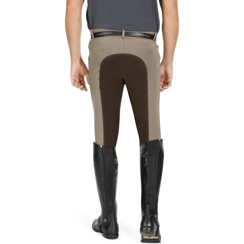 Pantalon Fond De Peau équitation Homme 180 FULLSEAT Marron 6 Pantalon Fond De Peau équitation Homme 180 FULLSEAT Marron – Image 6