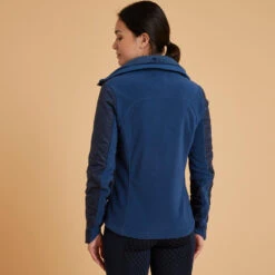 Polaire équitation Bi-matière Femme - 500 Marine 13 Polaire équitation Bi-matière Femme - 500 Marine -Fournitures Équestres Magasin polaire equitation bi matiere femme 500 marine 3