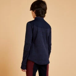 Polo D'équitation Manches Longues Chaud Enfant - 500 Marine 11 Polo D'équitation Manches Longues Chaud Enfant - 500 Marine -Fournitures Équestres Magasin polo dequitation manches longues chaud enfant 500 marine 3