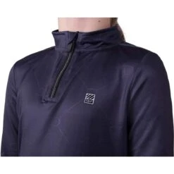 Polo D'équitation Manches Longues Fille QHP Amina -Fournitures Équestres Magasin polo dequitation manches longues fille qhp amina 2