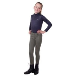 Polo D'équitation Manches Longues Fille QHP Amina -Fournitures Équestres Magasin polo dequitation manches longues fille qhp amina 3