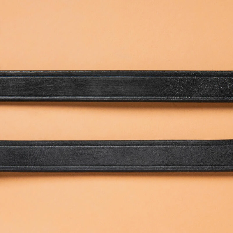 Rênes équitation Cuir Lisse - Noir 3 Rênes équitation Cuir Lisse - Noir – Image 3