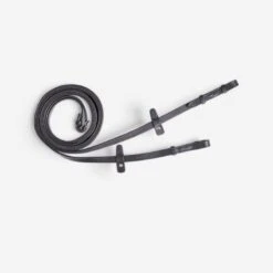 Rênes équitation Fines Grip Cheval - 500 Noires