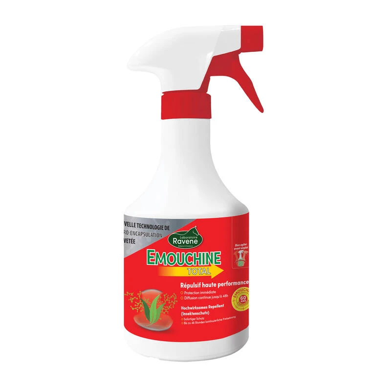 Répulsif Anti-insecte équitation Cheval Et Poney - Emouchine Total 450 Ml 1 Répulsif Anti-insecte équitation Cheval Et Poney - Emouchine Total 450 Ml